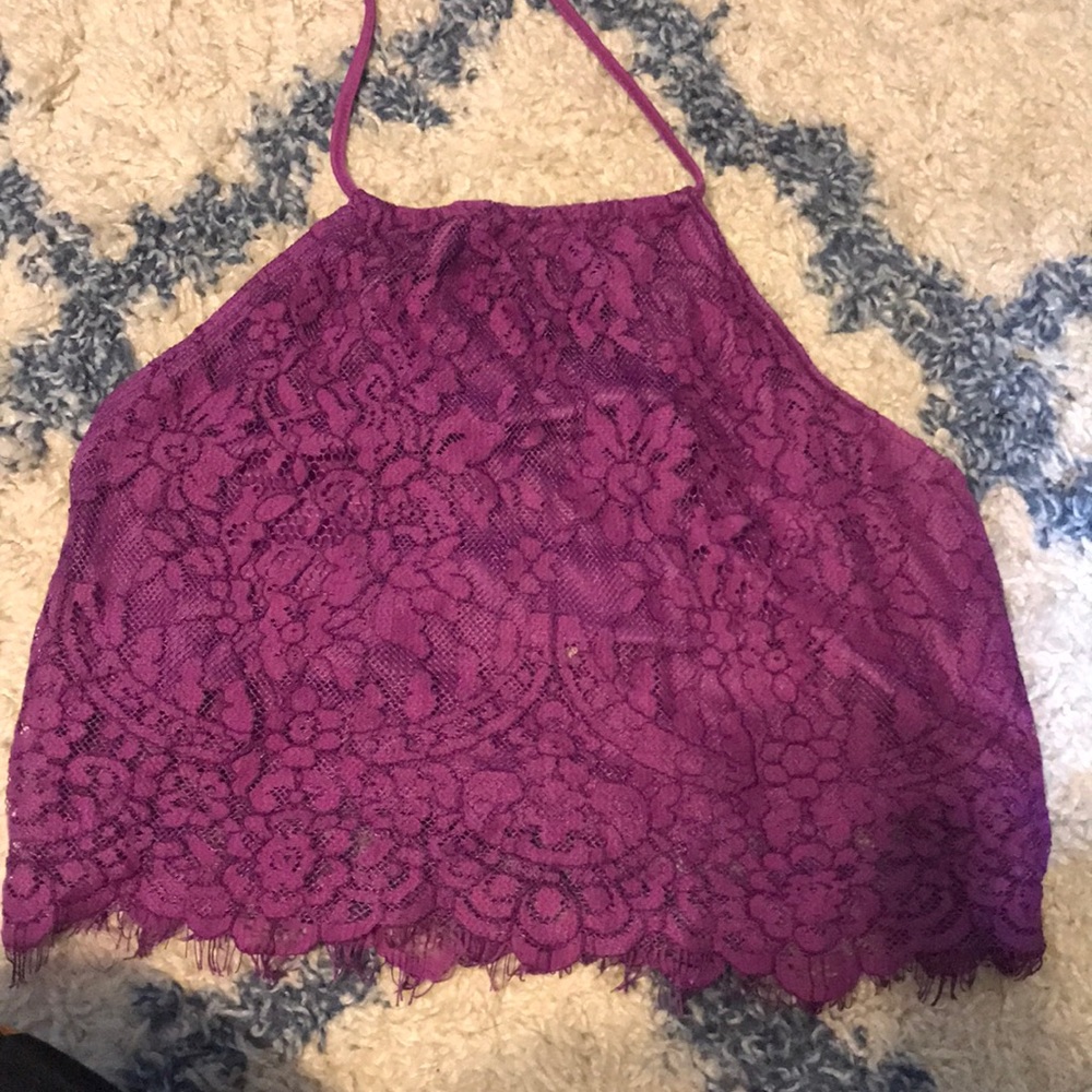 Lace crop top